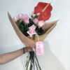 Le classic con Anturio - Bouquet de Rosas