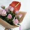 Le classic con Anturio - Bouquet de Rosas